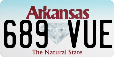 AR license plate 689VUE