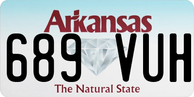 AR license plate 689VUH