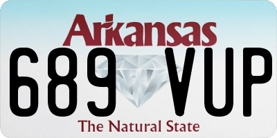 AR license plate 689VUP