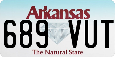 AR license plate 689VUT
