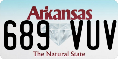 AR license plate 689VUV