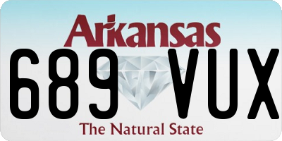AR license plate 689VUX