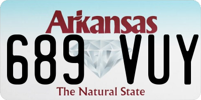 AR license plate 689VUY