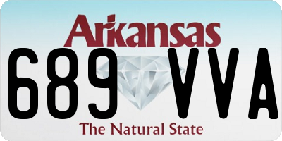 AR license plate 689VVA