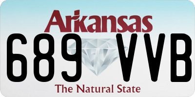 AR license plate 689VVB