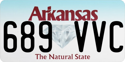 AR license plate 689VVC
