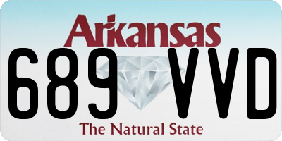 AR license plate 689VVD