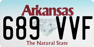 AR license plate 689VVF