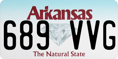 AR license plate 689VVG