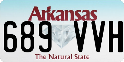 AR license plate 689VVH