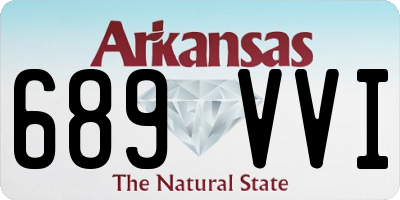 AR license plate 689VVI
