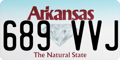AR license plate 689VVJ