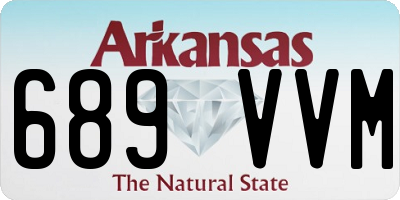 AR license plate 689VVM