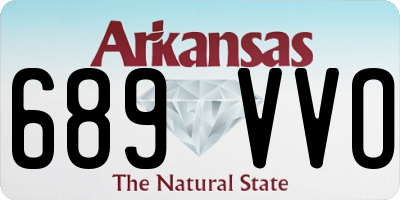 AR license plate 689VVO