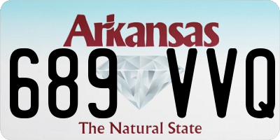 AR license plate 689VVQ