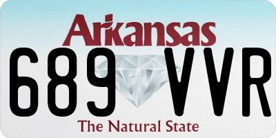 AR license plate 689VVR