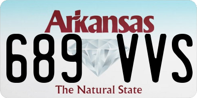 AR license plate 689VVS