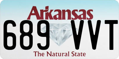 AR license plate 689VVT