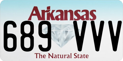 AR license plate 689VVV