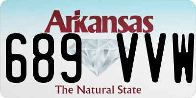 AR license plate 689VVW