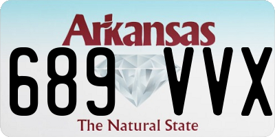 AR license plate 689VVX