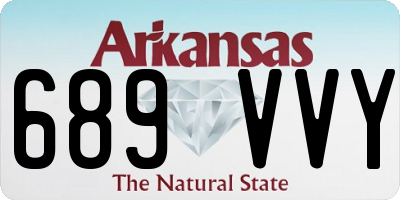 AR license plate 689VVY