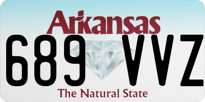 AR license plate 689VVZ