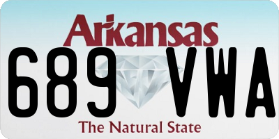 AR license plate 689VWA