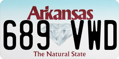 AR license plate 689VWD