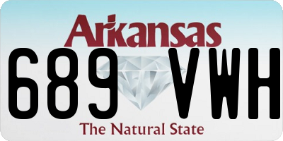 AR license plate 689VWH