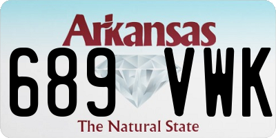 AR license plate 689VWK