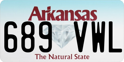 AR license plate 689VWL