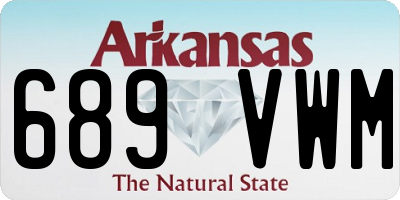 AR license plate 689VWM