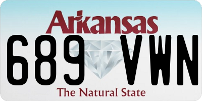 AR license plate 689VWN