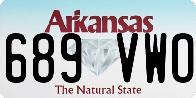 AR license plate 689VWO