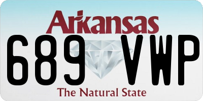 AR license plate 689VWP