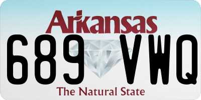 AR license plate 689VWQ