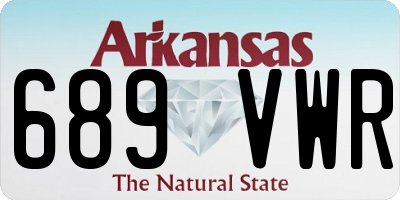 AR license plate 689VWR