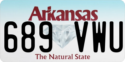 AR license plate 689VWU