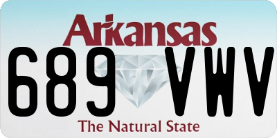 AR license plate 689VWV