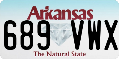 AR license plate 689VWX