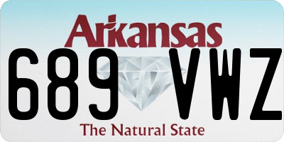 AR license plate 689VWZ