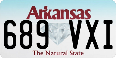 AR license plate 689VXI