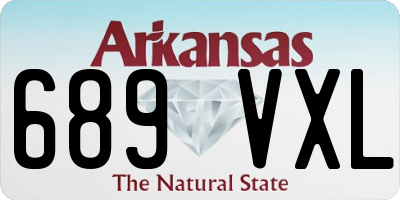AR license plate 689VXL