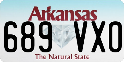 AR license plate 689VXO