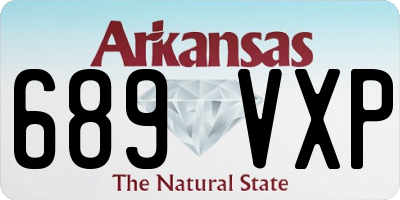 AR license plate 689VXP