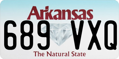 AR license plate 689VXQ
