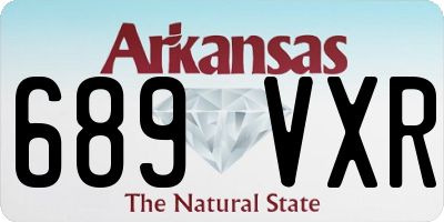 AR license plate 689VXR