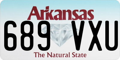 AR license plate 689VXU