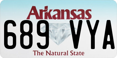 AR license plate 689VYA